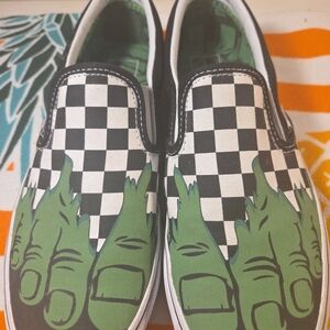 Marvel Incredible Hulk Vans Shoes Size 7